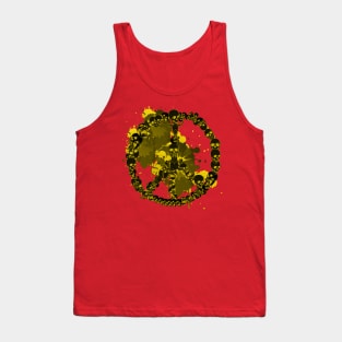 skulls and peace sign Halloween last minute costume Tank Top